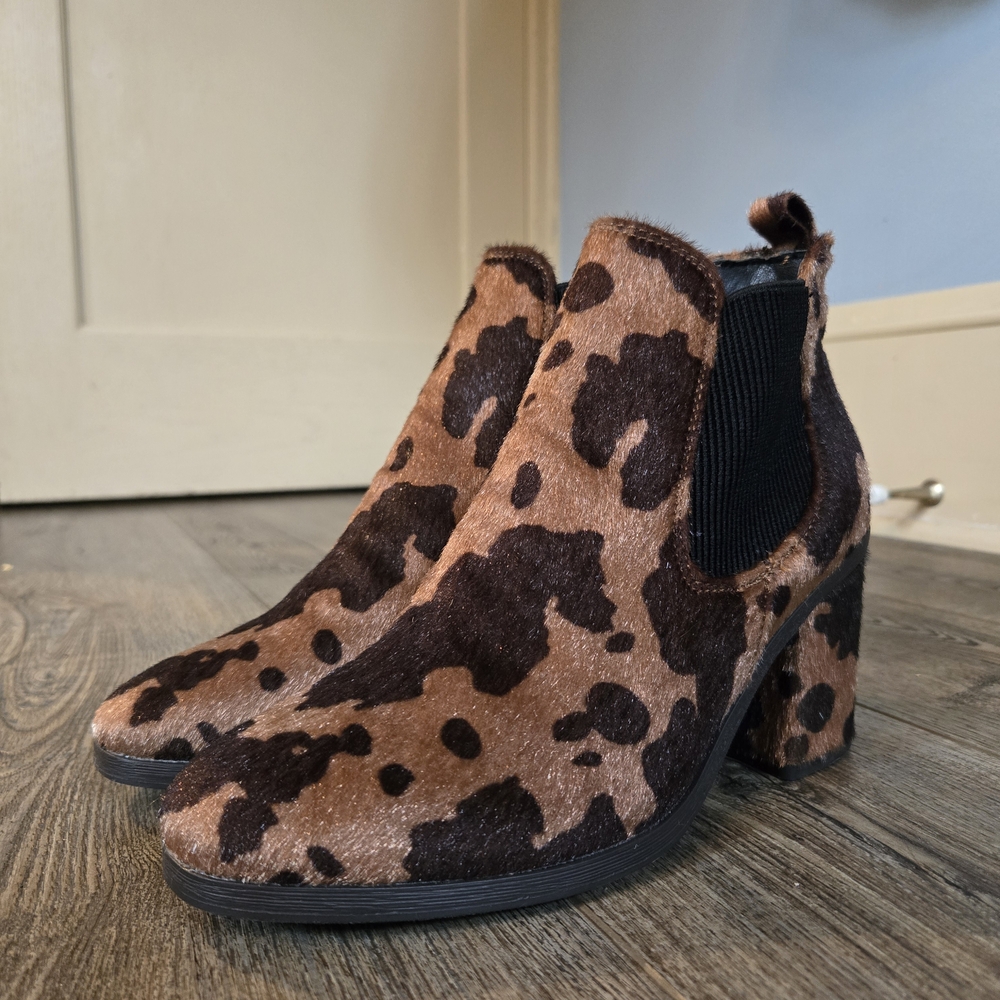 Muk Luks Patterned Heeled Ankle Boots